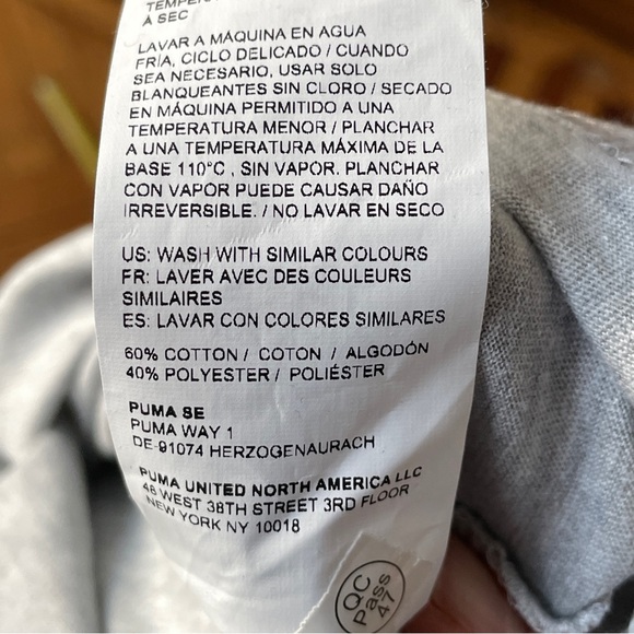 Puma Kids’ Gray Tee Shirt Sz 18-20 - Picture 9 of 9